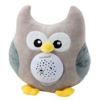 Pliušinė pelėda su projektoriumi ir melodijomis
