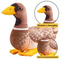 Pliušinė realistiška antis 28 cm