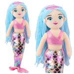 Pliušinė undinėlė su holografine uodega 48 cm