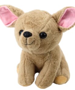 Pliušinis Chihuahua šuniukas smėlinis 22 cm