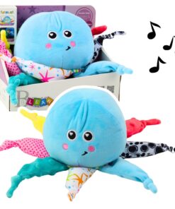 Pliušinis aštuonkojis su projektoriumi ir melodijomis