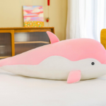 Pliušinis delfinas rožinis 70 cm