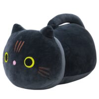 Pliušinis juodas katinas su uodega 40 cm