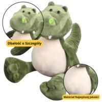 Pliušinis krokodiliukas žalias 25 cm