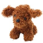 Pliušinis mini pudelis rudas 20 cm