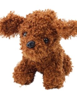 Pliušinis mini pudelis rudas 20 cm