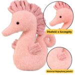 Pliušinis rožinis jūrų arkliukas 25 cm