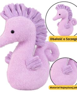Pliušinis violetinis jūrų arkliukas 25 cm