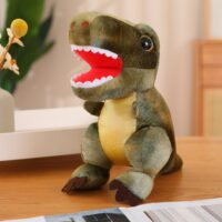 Pliušinis žalias dinozauras su tekstūra 32 cm