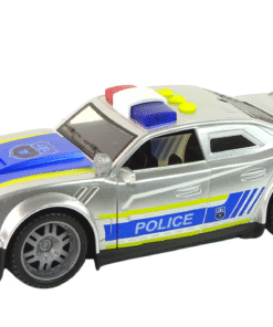 Policijos automobilis su šviesomis ir garsais