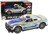 Policijos automobilis su šviesomis ir garsais