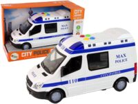 Policijos automobilis su šviesomis ir garsais