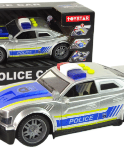 Policijos automobilis su šviesomis ir garsais