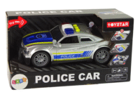 Policijos automobilis su šviesomis ir garsais
