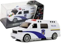 Policijos automobilis su traukimo mechanizmu