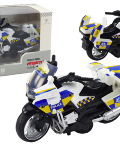 Policijos motociklas su frikciniu varikliu