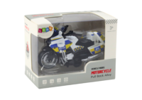 Policijos motociklas su frikciniu varikliu