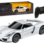 Porsche 918 Spyder RC 1:24 sidabrinis sportinis automobilis