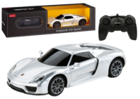 Porsche 918 Spyder RC 1:24 sidabrinis sportinis automobilis