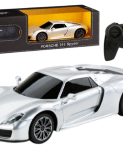 Porsche 918 Spyder RC 1:24 sidabrinis sportinis automobilis
