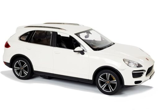 Porsche Cayenne RASTAR 1:14 – baltas nuotolinio valdymo automobilis (2.4G)
