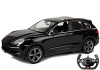 Porsche Cayenne Turbo RASTAR 1:14 – juodas nuotolinio valdymo automobilis (2.4G)