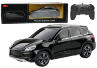 Porsche Cayenne Turbo RASTAR RC 1:24 juodas visureigis