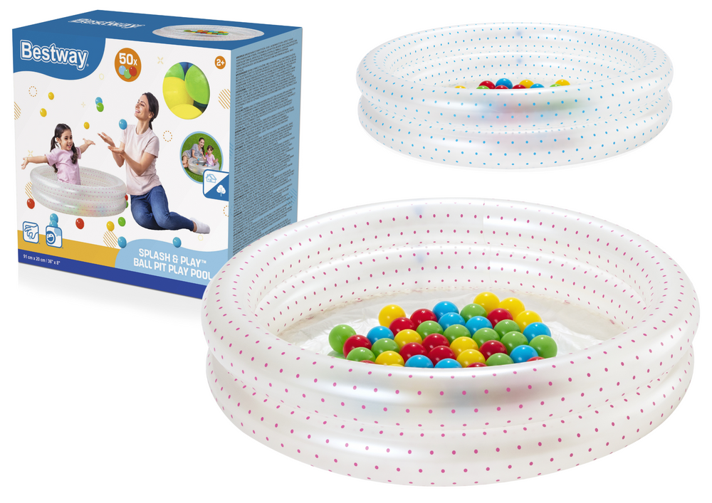 Pripučiamas baseinas su spalvotais kamuoliukais Pripučiamas baseinas su spalvotais kamuoliukais