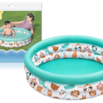 Pripučiamas vaikų baseinas su gyvūnais