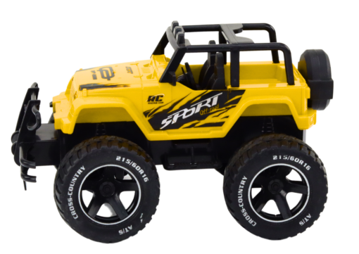 RC bekelės automobilis 1:18 geltonas