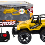 RC bekelės automobilis 1:18 geltonas