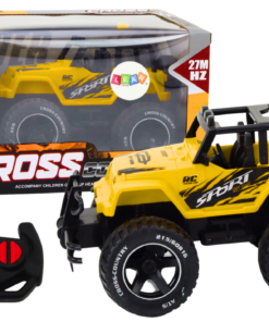 RC bekelės automobilis 1:18 geltonas