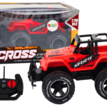 RC bekelės automobilis 1:18 raudonas