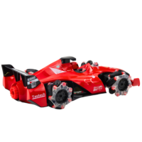 RC lenktyninis automobilis su dūmų efektu