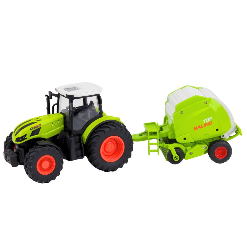 Puldiga traktor rulooniga 1:24 &ndash; puldiga juhitav Farmer 2.4 GHz