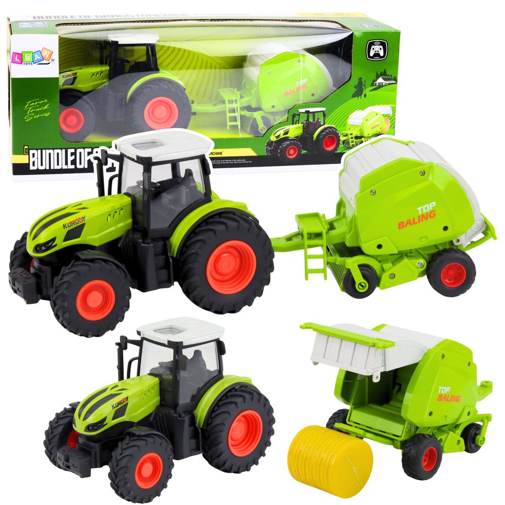Puldiga traktor rulooniga 1:24 &ndash; puldiga juhitav Farmer 2.4 GHz