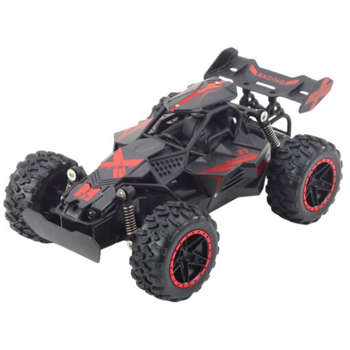 Raudonas 1:18 mastelio RC bekelės automobilis – iki 20 km/h