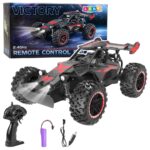 Raudonas 1:18 mastelio RC bekelės automobilis – iki 20 km/h