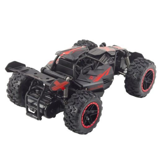 Raudonas 1:18 mastelio RC bekelės automobilis – iki 20 km/h
