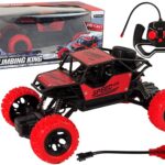 Raudonas RC bekelės automobilis 1:18