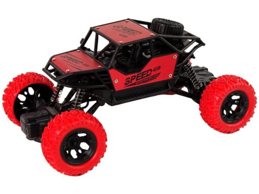 Raudonas RC bekelės automobilis 1:18