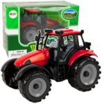 Raudonas traktorius žaislas 13cm