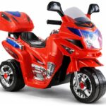 Raudonas vaikiškas elektrinis motociklas HC8051