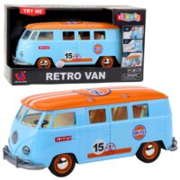 Retro mikroautobusas su šviesomis 26 cm