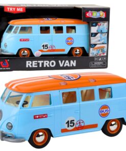 Retro mikroautobusas su šviesomis 26 cm
