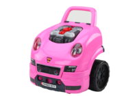Rožinis automobilis dirbtuvės ardymo rinkinys