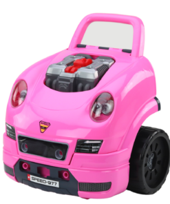 Rožinis automobilis dirbtuvės ardymo rinkinys