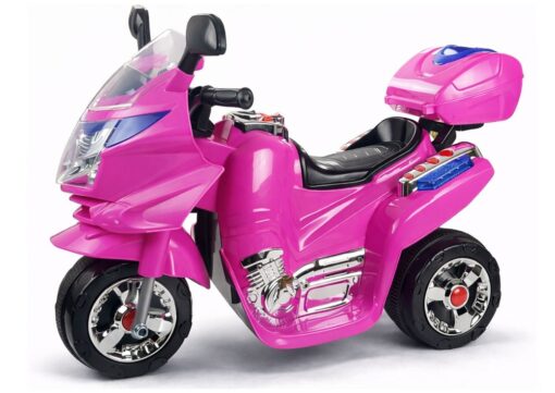 Rožinis vaikiškas elektrinis motociklas HC8051