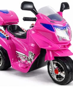 Rožinis vaikiškas elektrinis motociklas HC8051