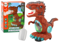Rudas šokantis dinozauras su dūmais